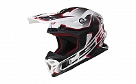 Кроссовый шлем LS2 LIGHT MX456 COMPASS White Red